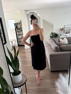 Black Strapless Dress
